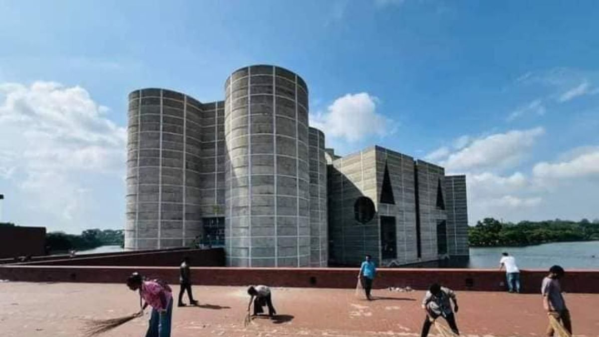 Bangladesh Parliament building in Dhaka