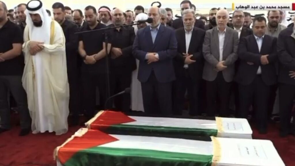 Ismail Haniyeh's funeral was held in Doha, Qatar before the burial ceremony, Ismail Haniyeh