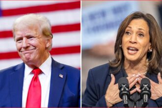 Donald Trump and Kamala Harris