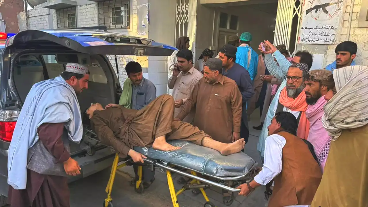 Medical treatment at a hospital in Chaman
